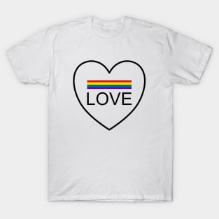 Wording design "LOVE". Design for pride month 2024 T-Shirt